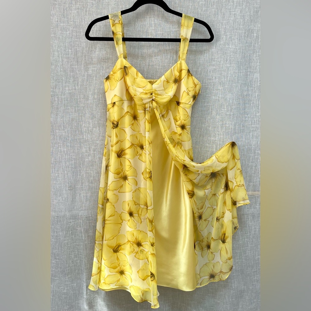 TAHARI ARTHUR S. LEVINE FLUID SILK SUMMER DRESS Size 6